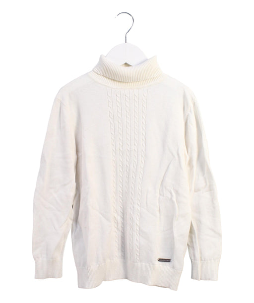 A White Knit Sweaters from Nicholas & Bears in size 6T for boy. (Front View)