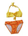 A Yellow Bikinis from FinFun in size 6T for girl. (Front View)