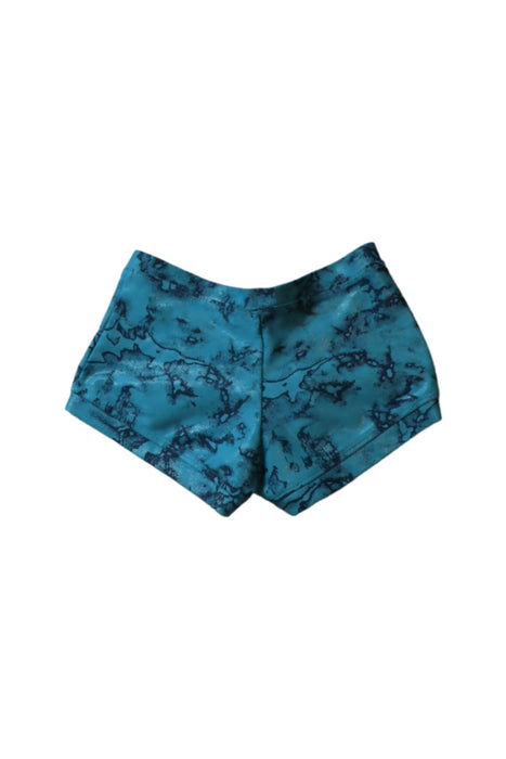 A Teal Shorts from Bloch in size 12Y for girl. (Back View)