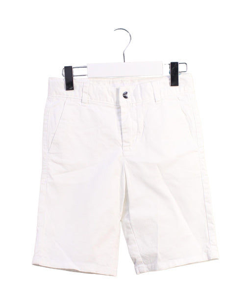 A White Shorts from Jacadi in size 6T for boy. (Front View)