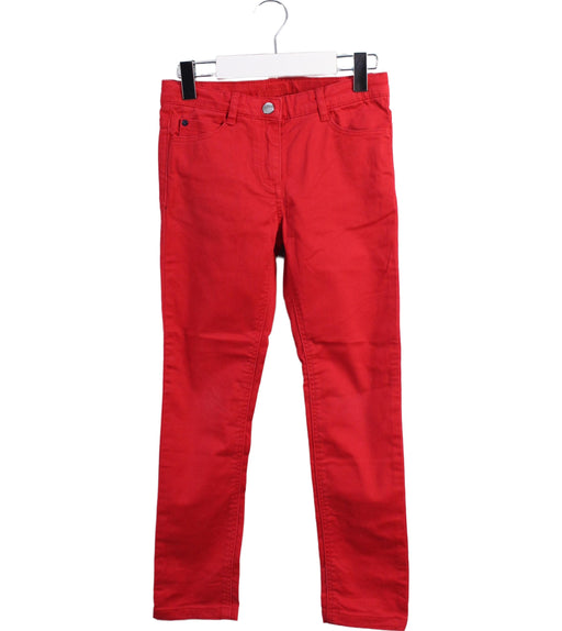 A Red Casual Pants from Jacadi in size 6T for girl. (Front View)