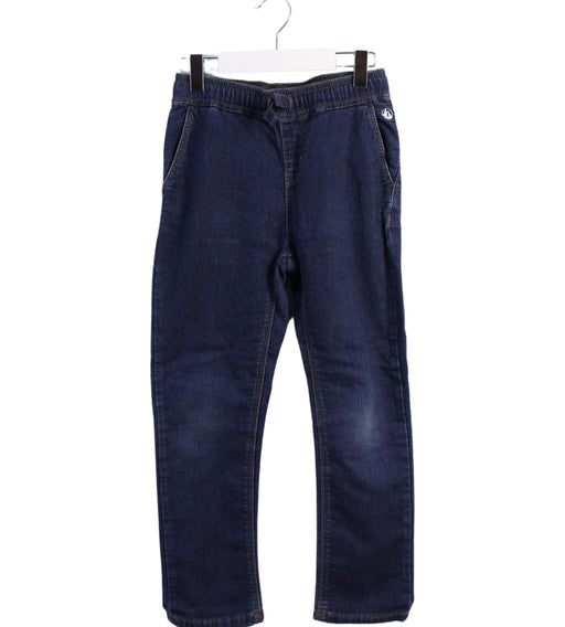 A Blue Jeans from Petit Bateau in size 8Y for boy. (Front View)