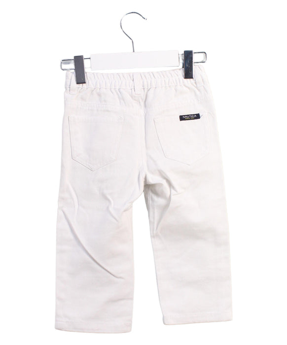 A White Casual Pants from Nautica in size 12-18M for boy. (Back View)