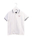 A White Short Sleeve Polos from Armani in size 6T for boy. (Front View)