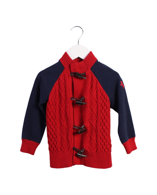 A Red Cardigans from Ferrari in size 2T for boy. (Front View)