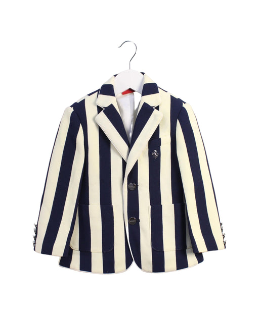 A Blue Blazers from Ferrari in size 3T for boy. (Front View)