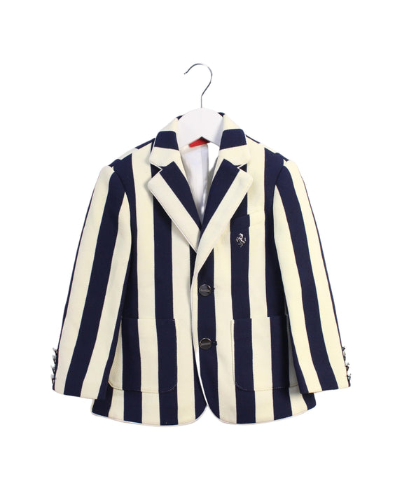 A Blue Blazers from Ferrari in size 3T for boy. (Front View)