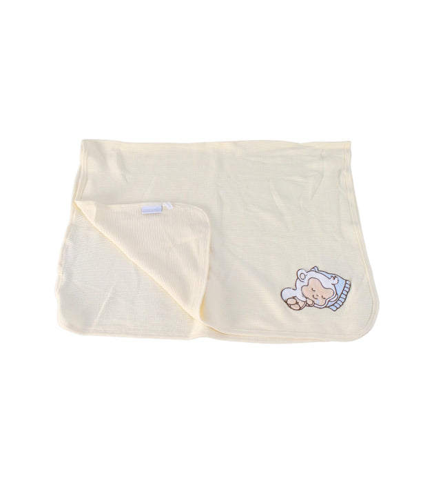 A White Blankets from Babymio in size O/S for neutral. (Back View)