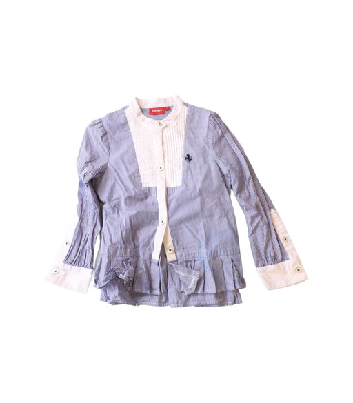 A Blue Long Sleeve Tops from Ferrari in size 6T for girl. (Front View)