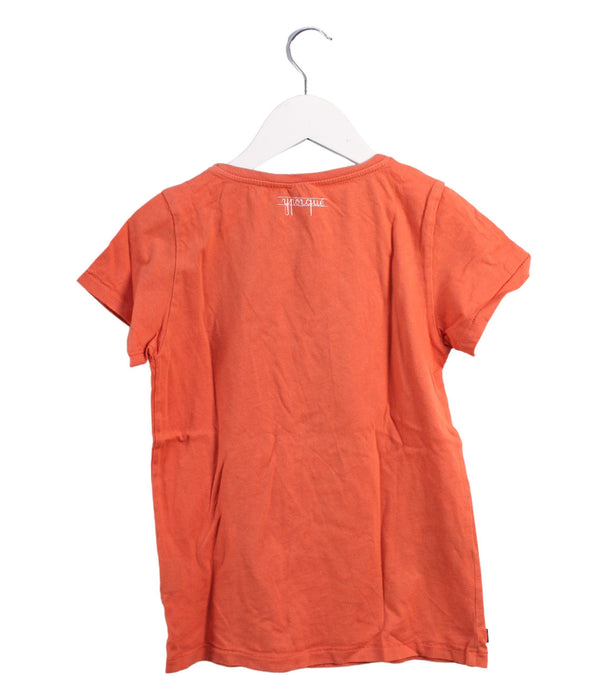 A Orange Short Sleeve T Shirts from Yporque in size 10Y for girl. (Back View)