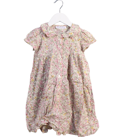 A Pink Short Sleeve Dresses from Rachel Riley in size 2T for girl. (Front View)