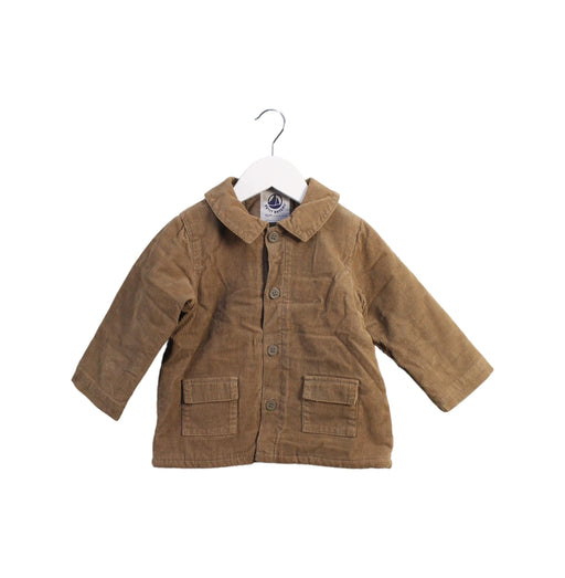 A Brown Lightweight Jackets from Petit Bateau in size 2T for boy. (Front View)