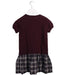 A Burgundy Short Sleeve Dresses from Bonpoint in size 6T for girl. (Back View)