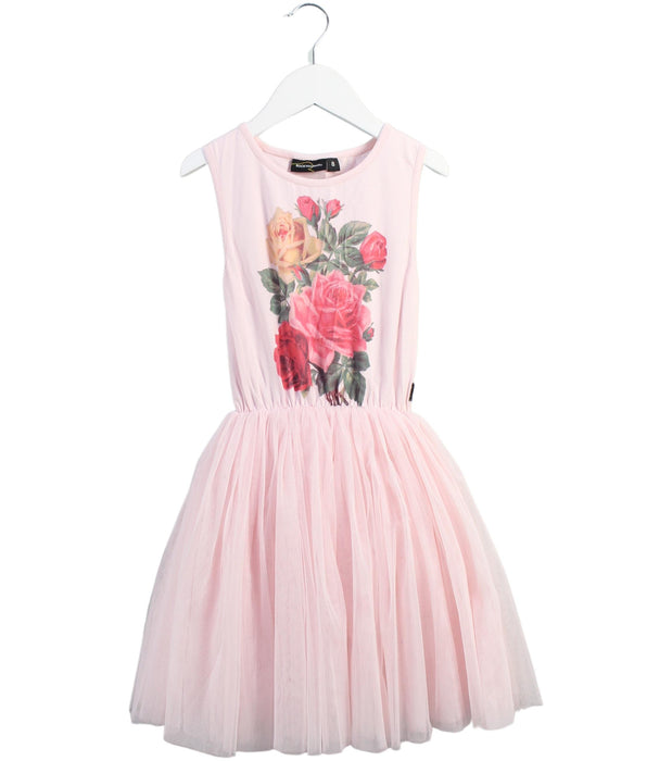 A Pink Sleeveless Dresses from Rock Your Kid in size 8Y for girl. (Front View)