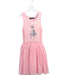 A Pink Sleeveless Dresses from Rock Your Kid in size 8Y for girl. (Front View)