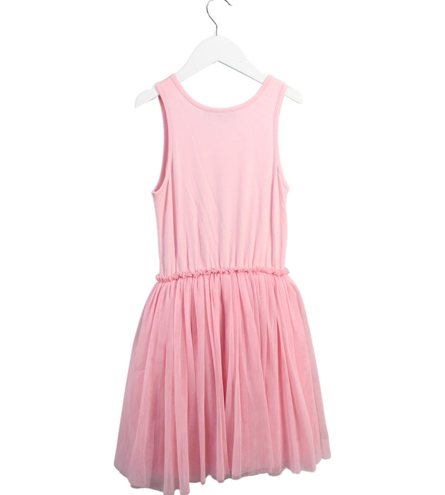 A Pink Sleeveless Dresses from Rock Your Kid in size 8Y for girl. (Back View)