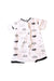 A White Short Sleeve Rompers from Chicco in size 6-12M for neutral. (Back View)