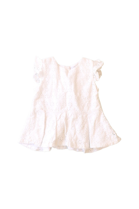 A White Short Sleeve Dresses from Ralph Lauren in size 12-18M for girl. (Front View)