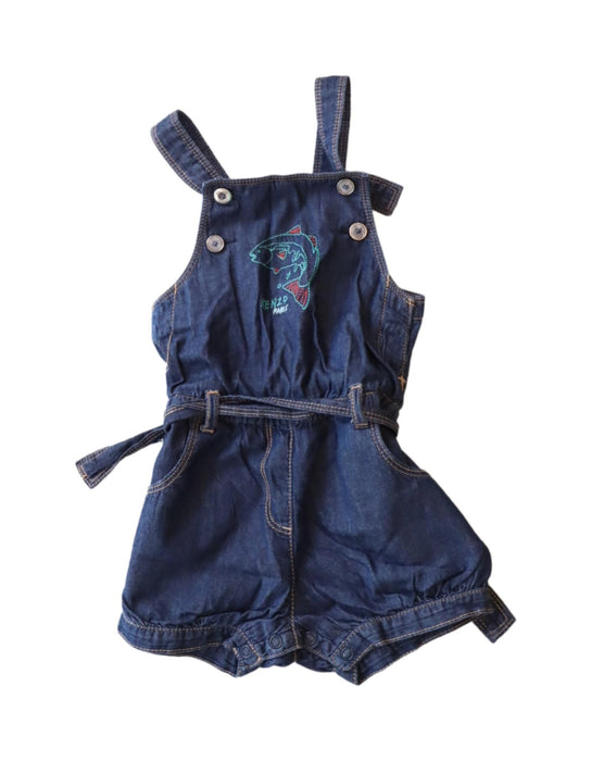 A Blue Sleeveless Rompers from Kenzo in size 2T for girl. (Front View)