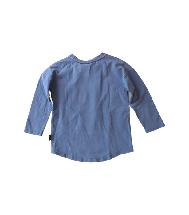 A Blue Long Sleeve Tops from Rock Your Kid in size 3T for boy. (Back View)