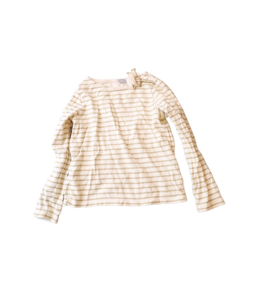 A Yellow Long Sleeve Tops from Petit Bateau in size 8Y for girl. (Front View)