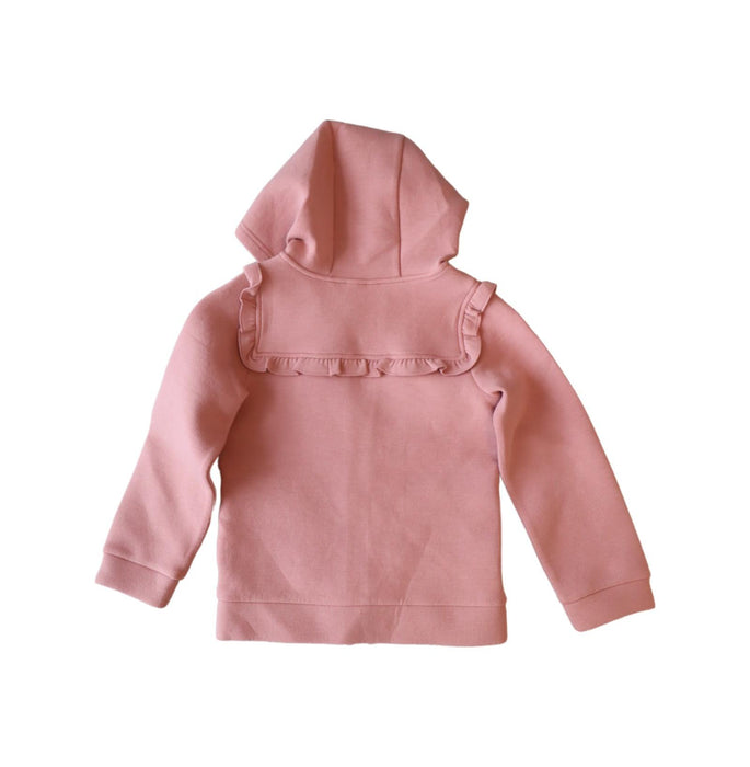 A Pink Zippered Sweatshirts from Kingkow in size 6T for girl. (Back View)