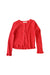 A Red Cardigans from Momonittu in size 6T for girl. (Front View)