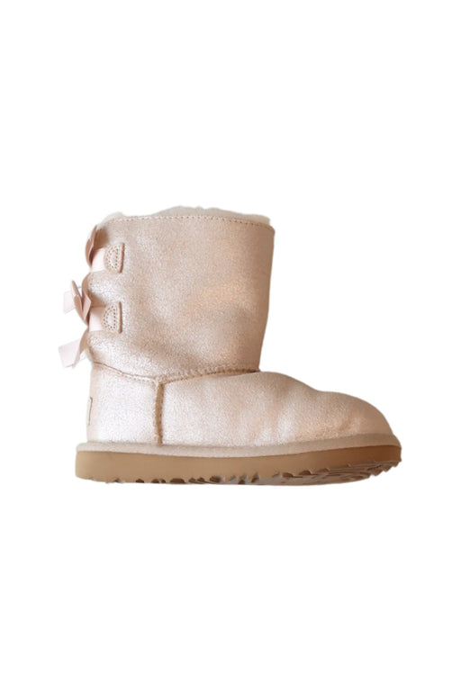 A Silver Winter Boots from UGG in size 5T for girl. (Front View)