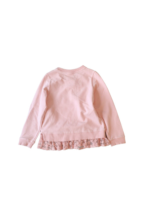 A Pink Crewneck Sweatshirts from Kingkow in size 4T for girl. (Back View)