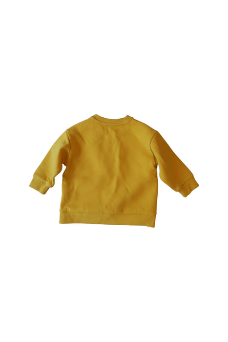 A Yellow Crewneck Sweatshirts from Kingkow in size 12-18M for boy. (Back View)