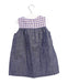 A Grey Sleeveless Dresses from The Little White Company in size 6-12M for girl. (Back View)