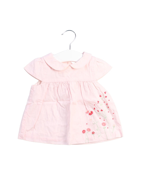 A Pink Short Sleeve Dresses from Janie & Jack in size 6-12M for girl. (Front View)