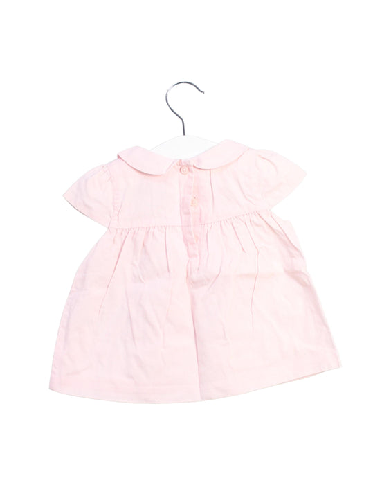 A Pink Short Sleeve Dresses from Janie & Jack in size 6-12M for girl. (Back View)