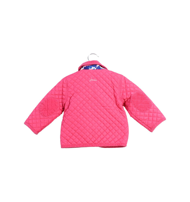 A Pink Puffer/Quilted Jackets from Joules in size 6-12M for girl. (Back View)