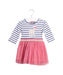 A Pink Long Sleeve Dresses from Monsoon in size 0-3M for girl. (Front View)