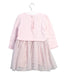 A Pink Long Sleeve Dresses from Monsoon in size 12-18M for girl. (Back View)