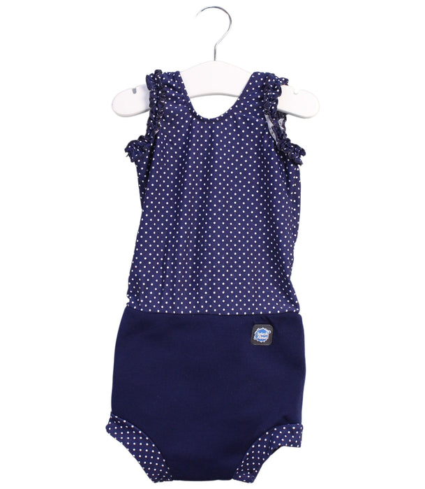 A Blue Swimsuits from Splash About in size 18-24M for girl. (Front View)