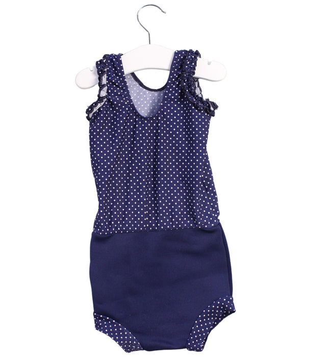 A Blue Swimsuits from Splash About in size 18-24M for girl. (Back View)