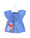 A Blue Short Sleeve Tops from Jojo Maman Bébé in size 6-12M for girl. (Front View)