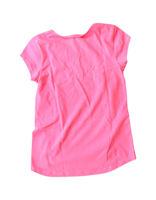 A Pink Short Sleeve T Shirts from Adidas in size 5T for girl. (Back View)