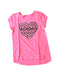 A Pink Short Sleeve T Shirts from Adidas in size 5T for girl. (Front View)