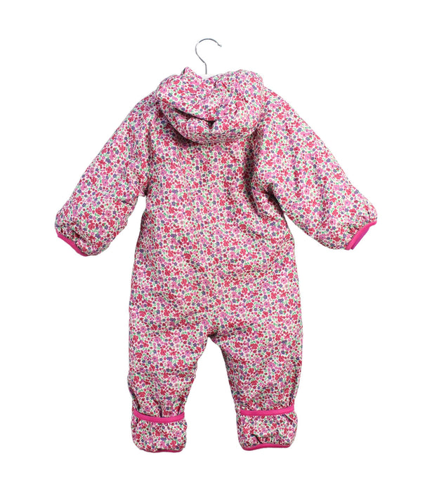 A Pink Snowsuits from Jojo Maman Bébé in size 6-12M for girl. (Back View)