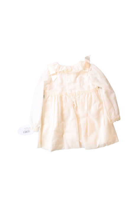 A Ivory Long Sleeve Dresses from Martin Aranda in size 6-12M for girl. (Back View)