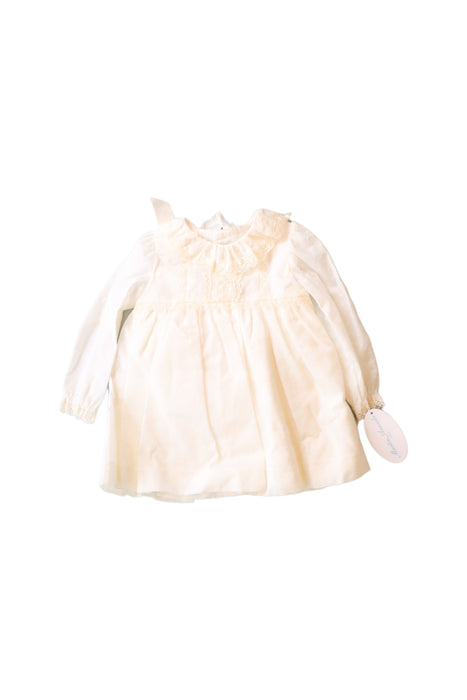 A Ivory Long Sleeve Dresses from Martin Aranda in size 6-12M for girl. (Front View)