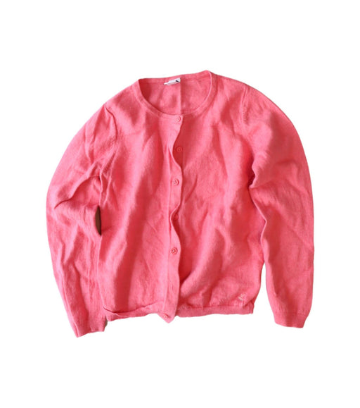 A Pink Cardigans from Petit Bateau in size 8Y for girl. (Front View)