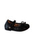 A Black Flats from Hush Puppies in size 18-24M for girl. (Front View)