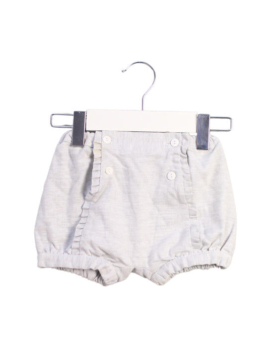 A White Shorts from Patachou in size 0-3M for girl. (Front View)