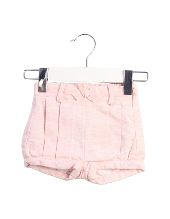 A Pink Shorts from Patachou in size 3-6M for girl. (Front View)