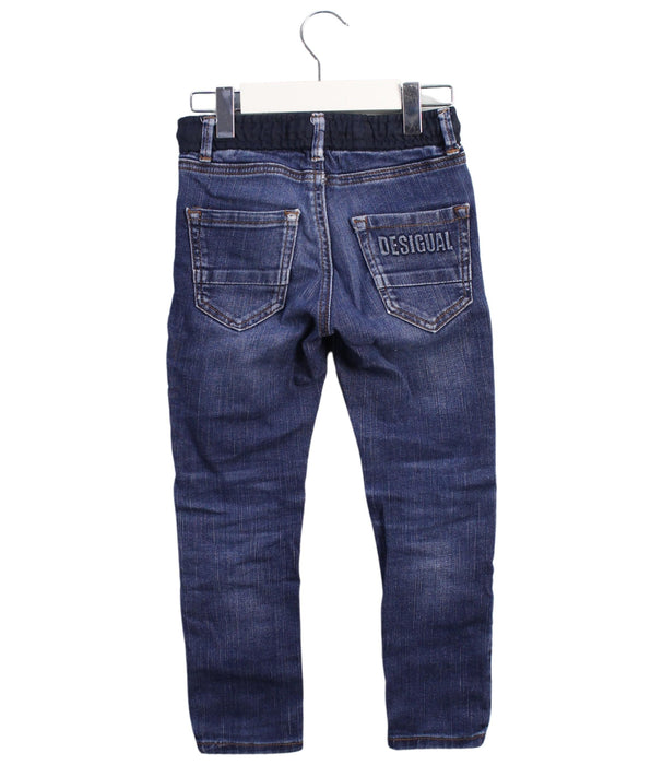 A Blue Jeans from Desigual in size 3T for boy. (Back View)