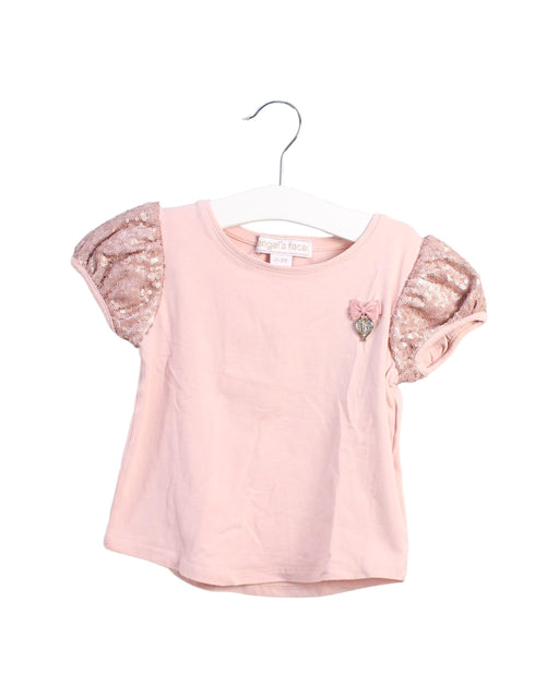 A Pink Short Sleeve Tops from Angel's Face in size 2T for girl. (Front View)